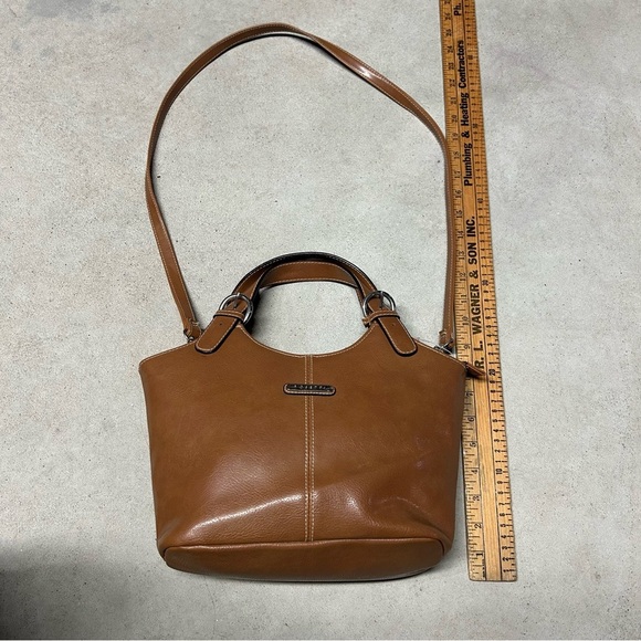 Rosetti Light Brown Camel Vinyl Handbag with Strap & Wallet - Picture 10 of 13